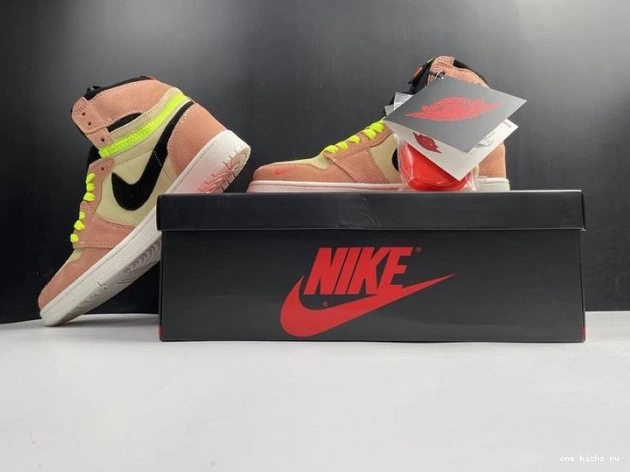 Chep Onekick 1 Air Peach Jordan Switch High CW6576-800 0821